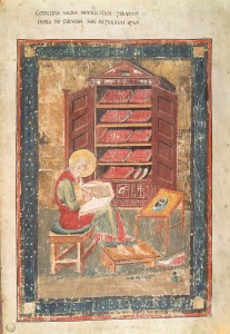 bede codex amiatinus 2 207x300 Jarrow and Bede