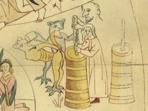 Fakse-church-denmark-woman-churn-devil-defecates